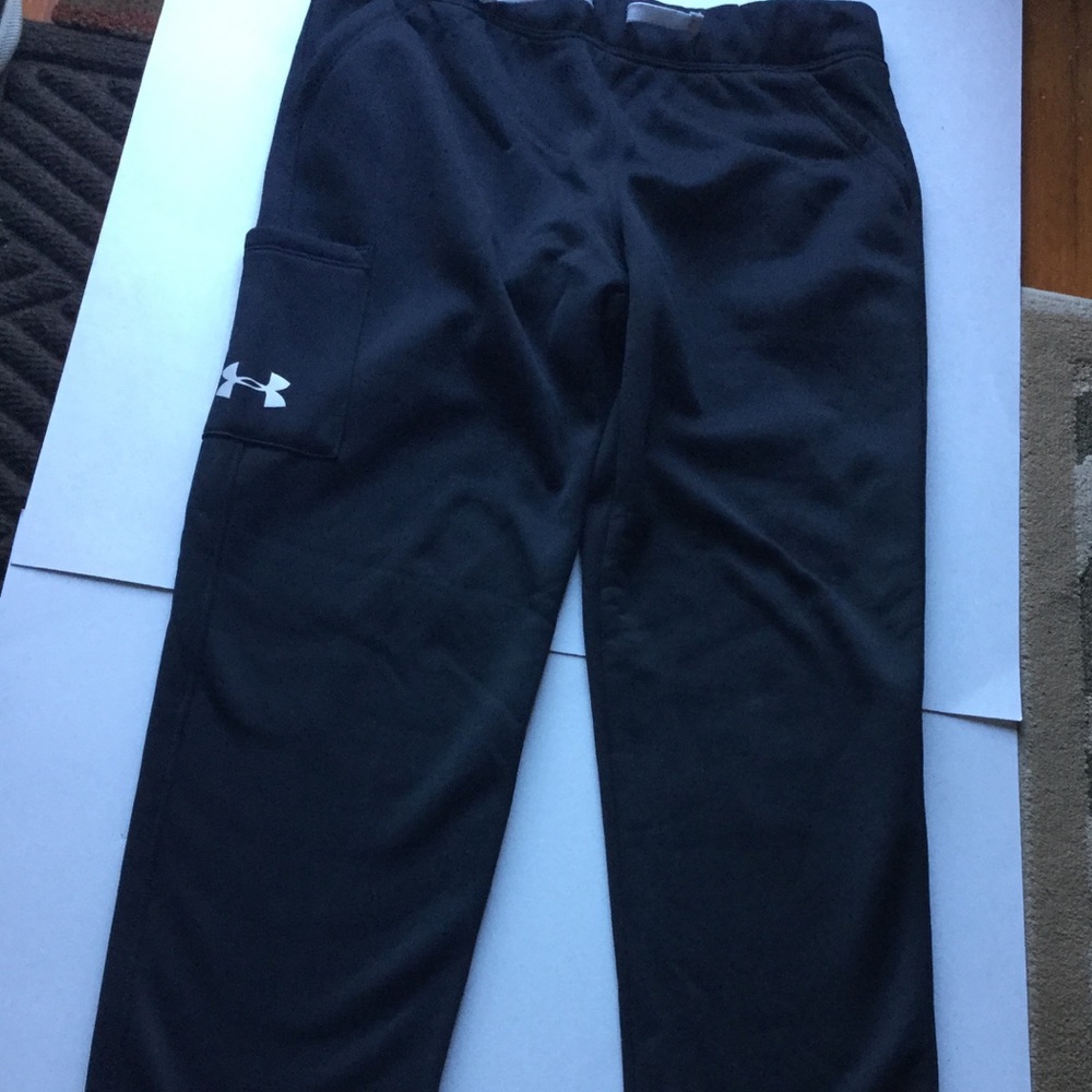 Youth Black Under Armour Sweatpants